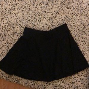 Black flowing skirt